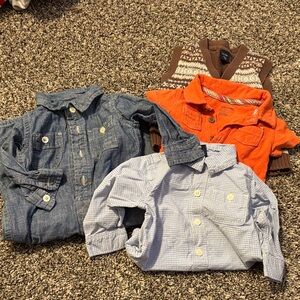 Baby Gap Bundle of 6-12m tops & romper